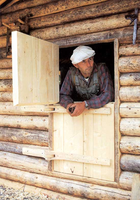 Dick Proenneke added Dutch Doors to his cabin